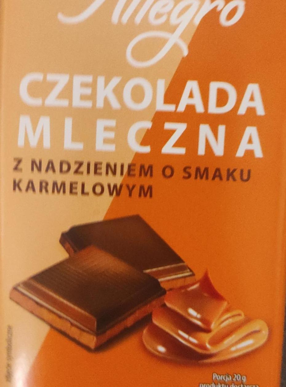 Zdjęcia - Czekolada mleczna z nadzieniem karmelowym Allegro