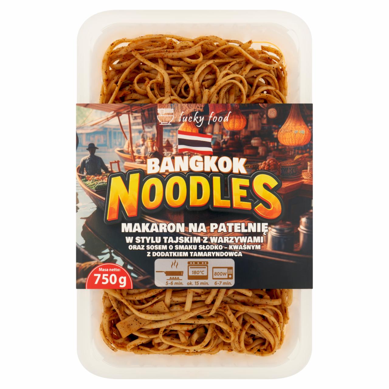 Zdjęcia - Lucky Food Bangkok Noodles Makaron na patelnię w stylu tajskim z warzywami 750 g