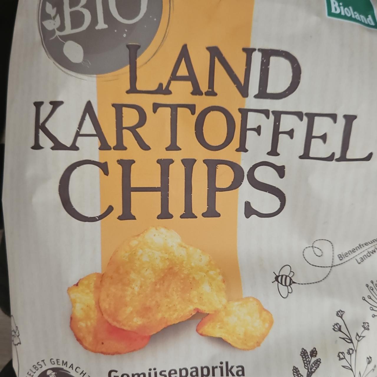 Zdjęcia - Land kartoffel chips gemusepaprika Bioland