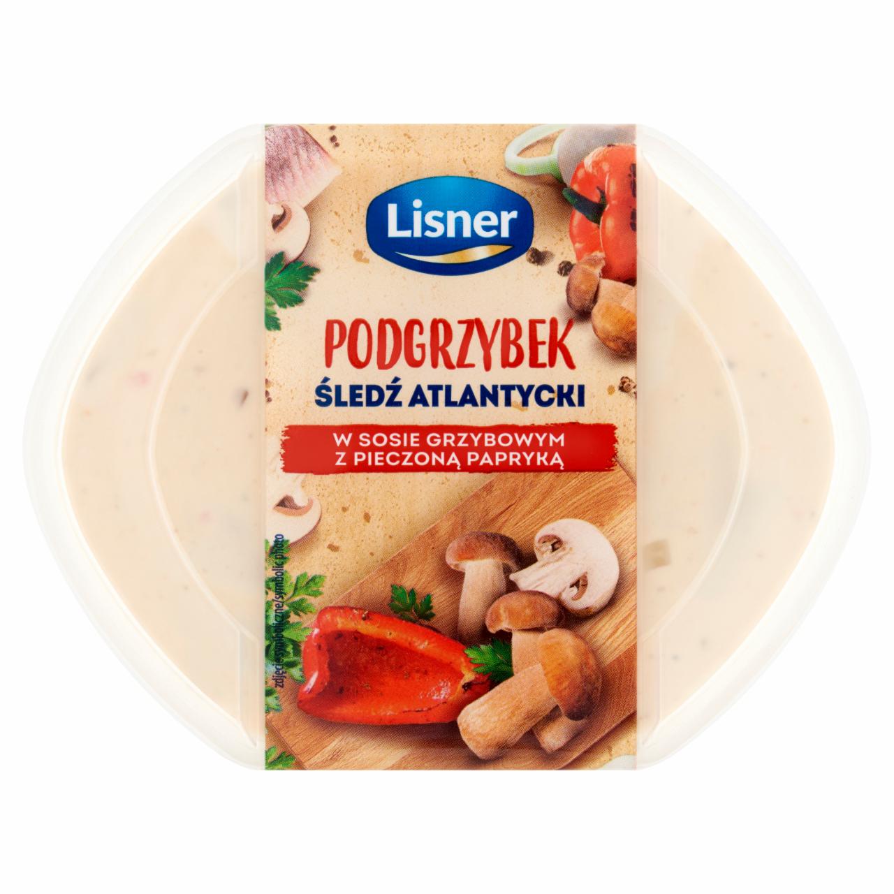 Zdjęcia - Lisner Śledź atlantycki w sosie grzybowym z pieczoną papryką 500 g