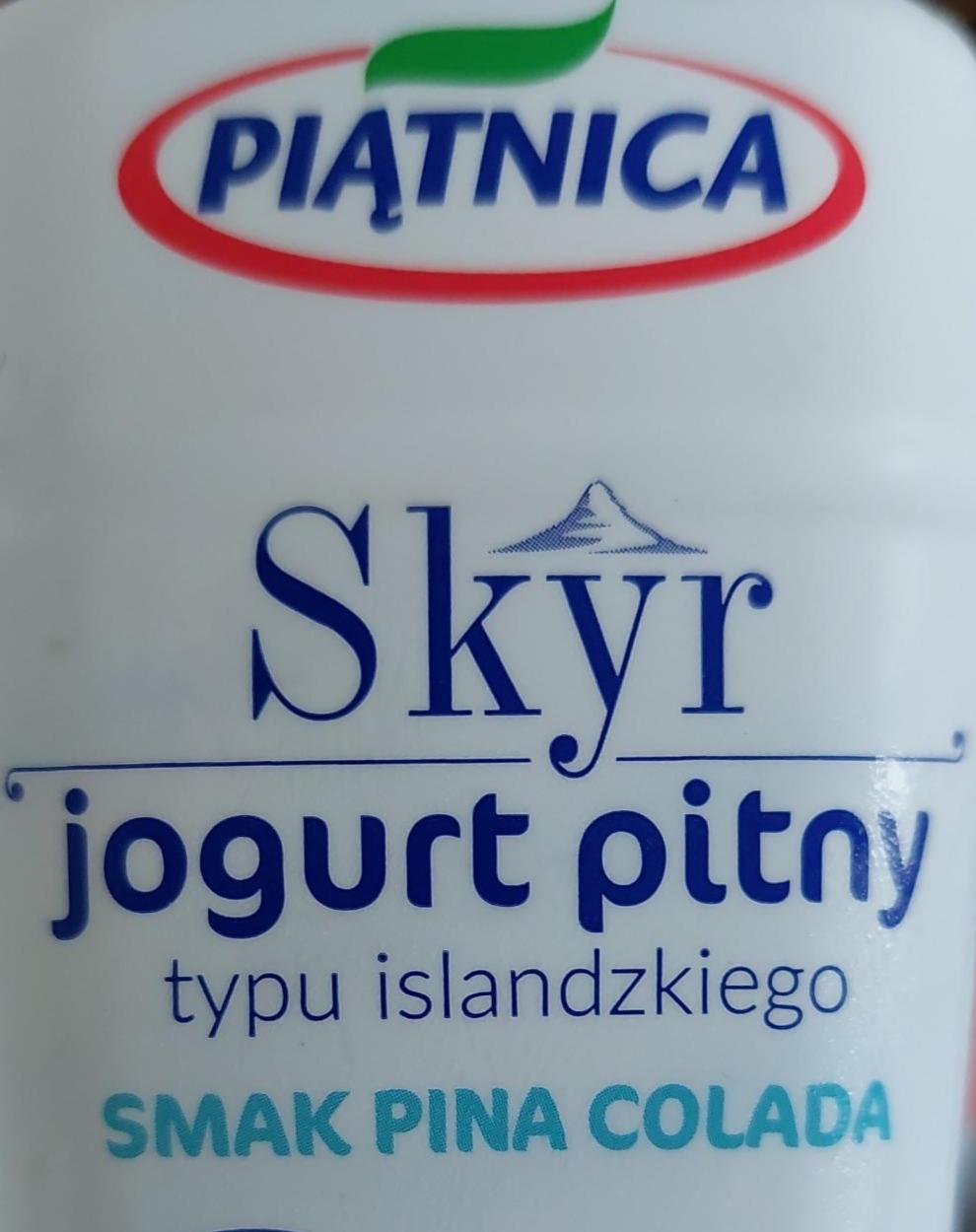 Zdjęcia - Skyr jogurt pitny typu islandzkiego smak pina colada Piątnica