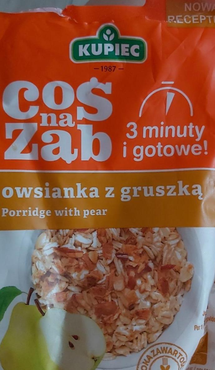 Zdjęcia - kupiec Coś na ząb owsianka z gruszką