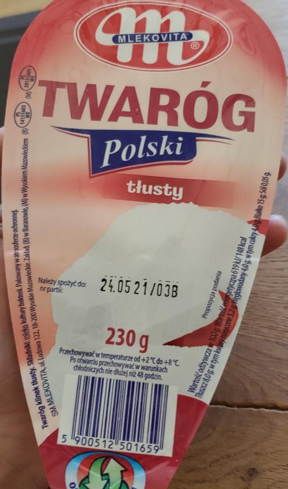 Zdjęcia - Twaróg polski tłusty Mlekovita