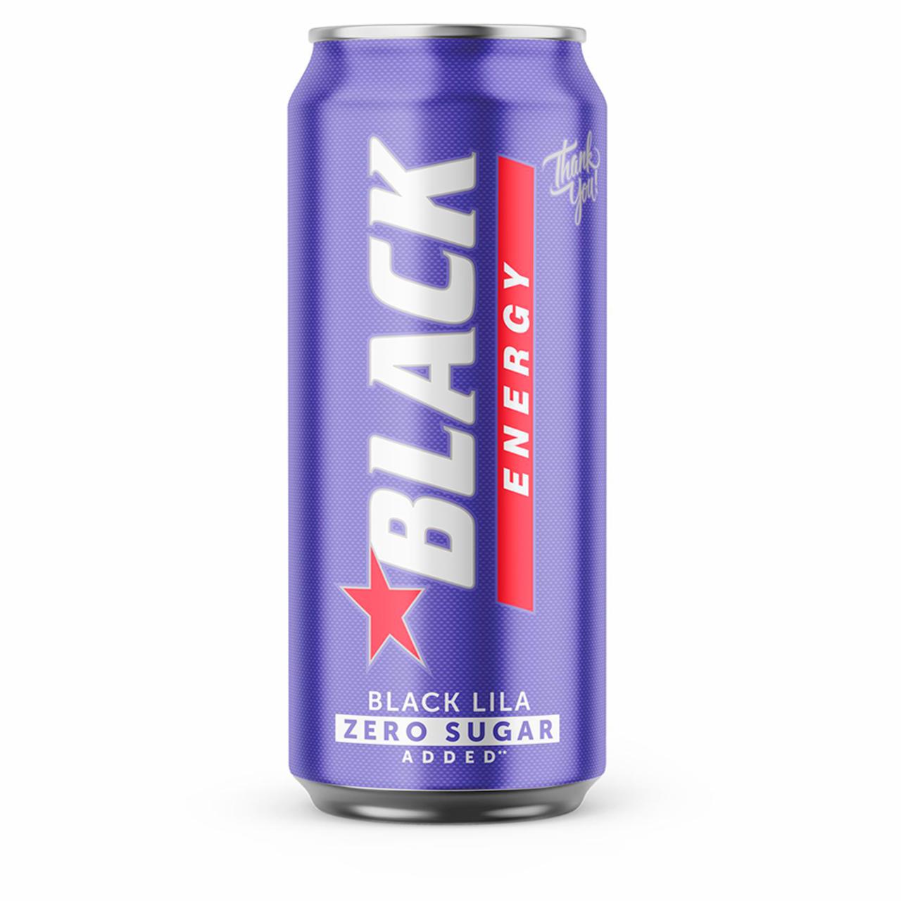 Zdjęcia - Zero Sugar Black Lila Gazowany napój energetyzujący 500 ml Black Energy