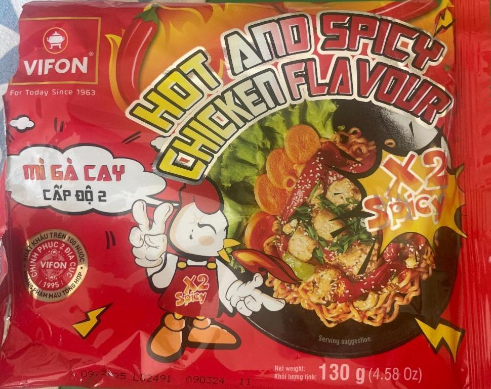 Zdjęcia - Hot and spicy chicken flavour x2 spicy Vifon