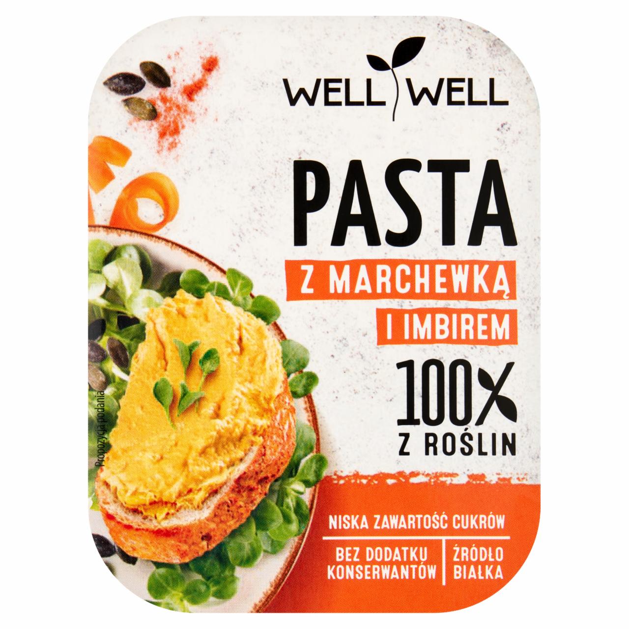 Zdjęcia - Well Well Pasta z marchewką i imbirem 125 g