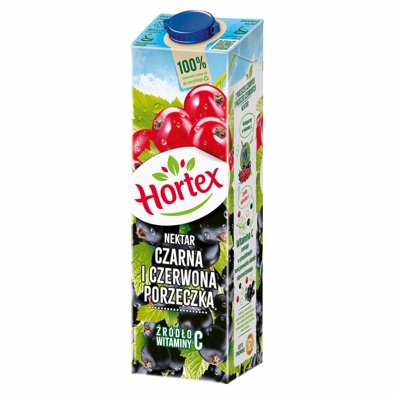 Zdjęcia - Hortex Nektar czarna i czerwona porzeczka 1 l