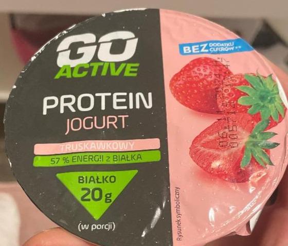 Zdjęcia - Protein jogurt truskawkowy Go Active