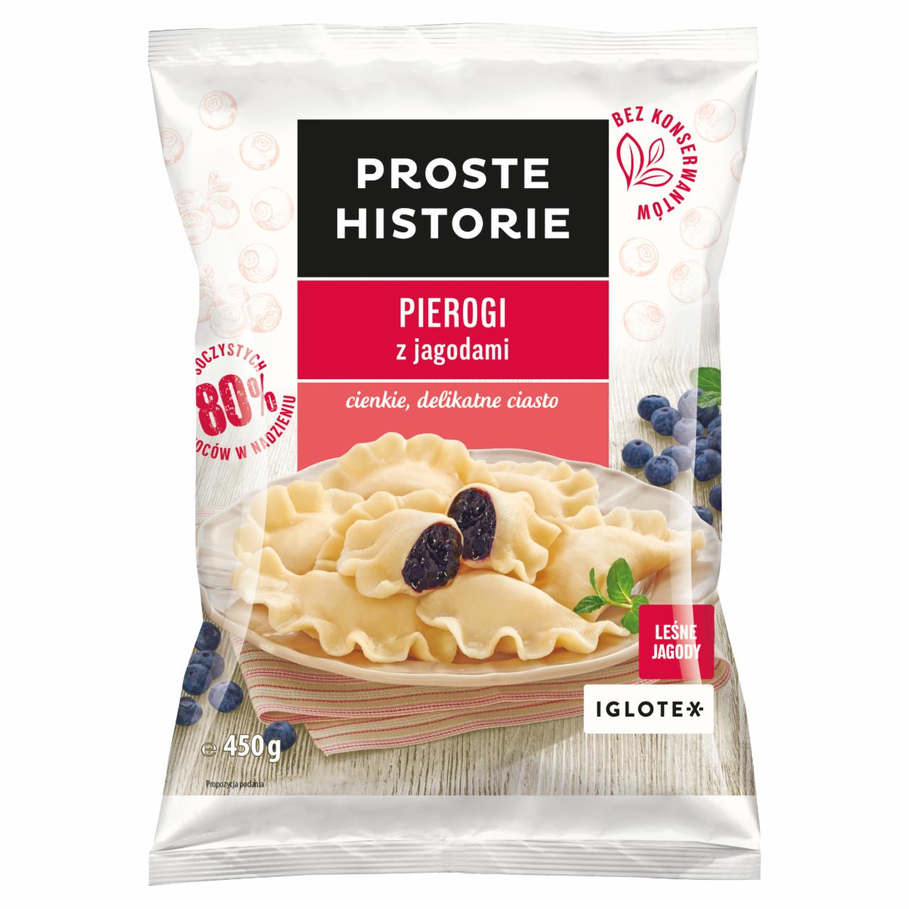 Zdjęcia - Proste Historie Pierogi z jagodami 450 g