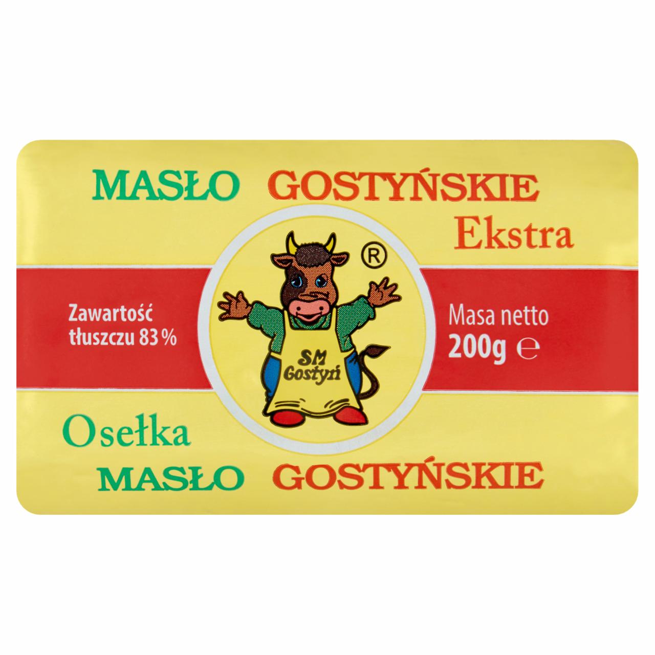 Zdjęcia - SM Gostyń Osełka masło gostyńskie ekstra 200 g