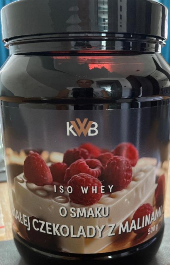 Zdjęcia - Iso whey o smaku białej czekolady z malinami KWB