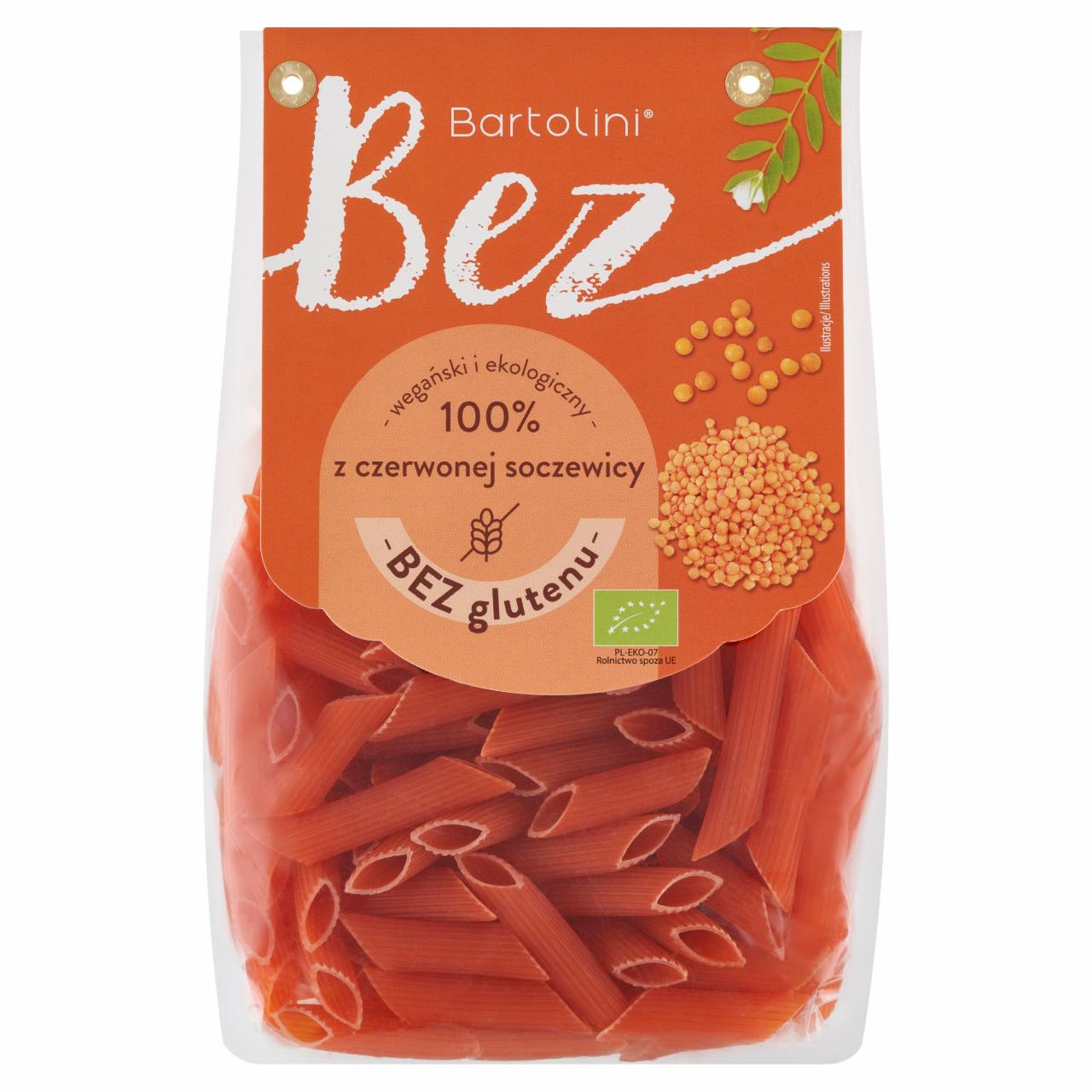 Zdjęcia - Bartolini Bez Makaron 100 % z czerwonej soczewicy pióro 250 g