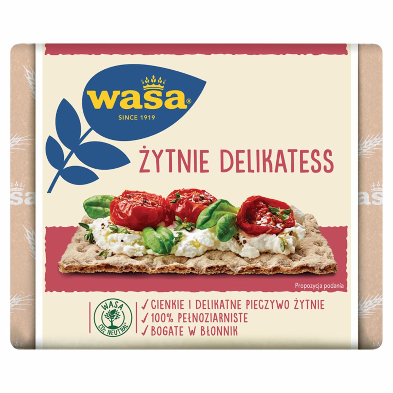 Zdjęcia - Wasa Żytnie Delikatess Pieczywo 210 g