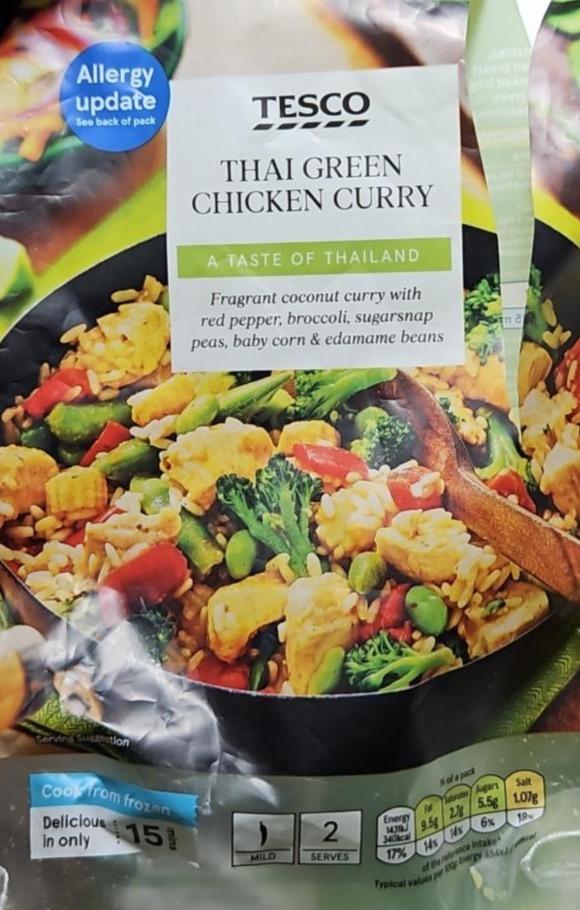 Zdjęcia - Thai green chicken curry Tesco