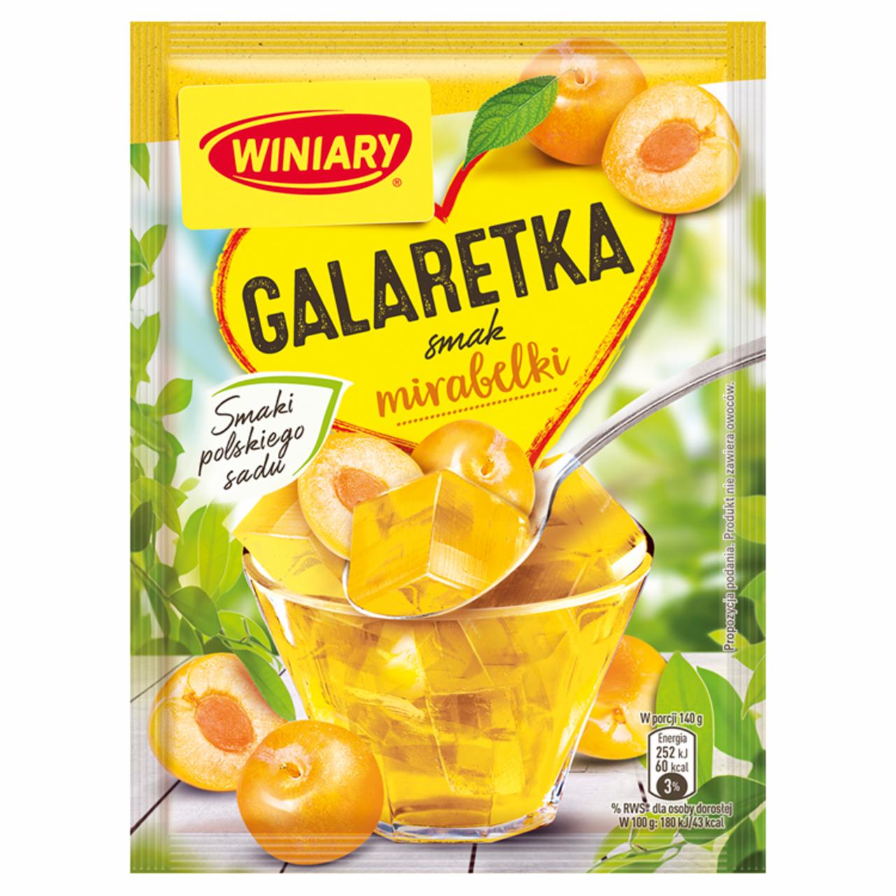 Zdjęcia - Winiary Galaretka smak mirabelki 47 g