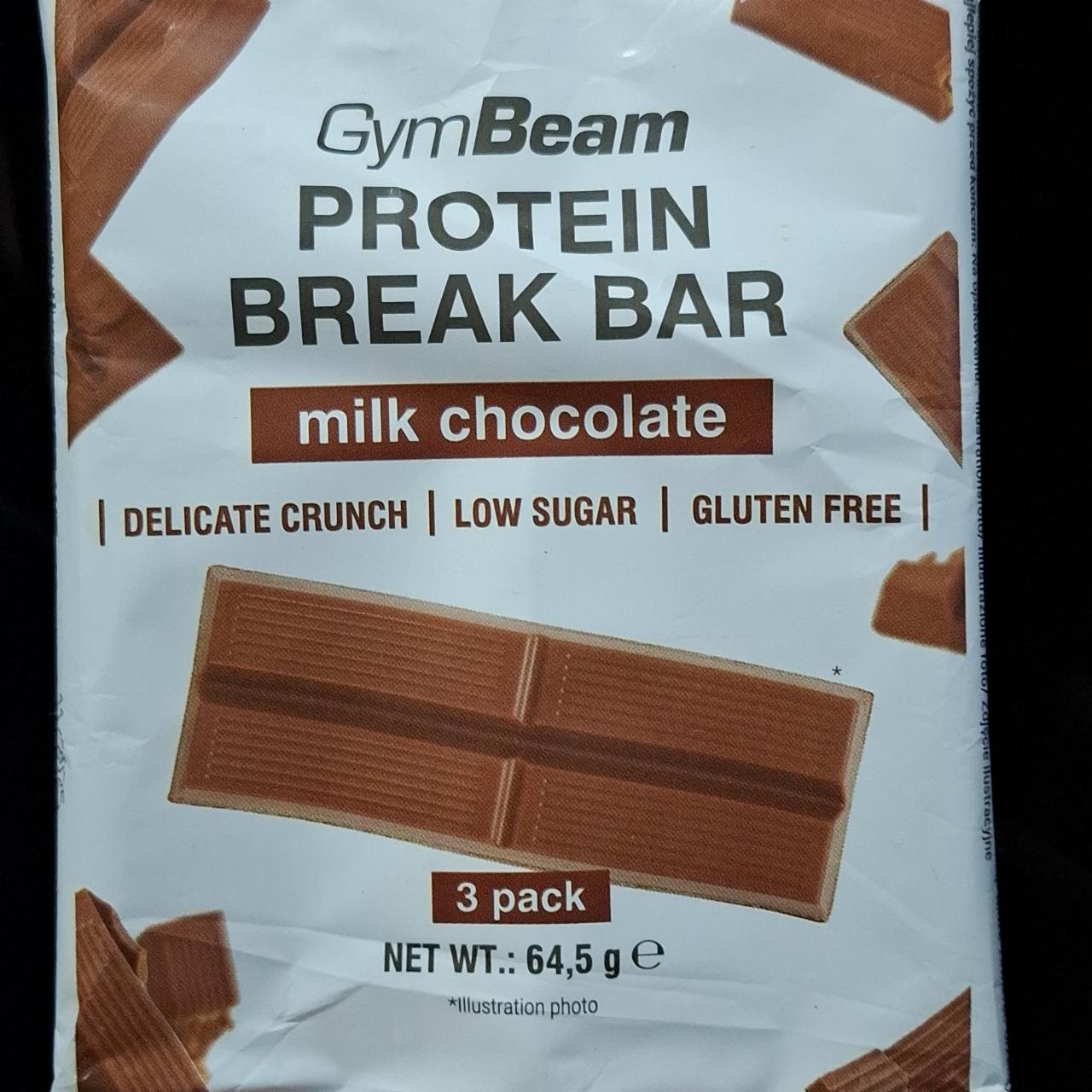 Zdjęcia - Protein break bar milk chocolate GymBeam