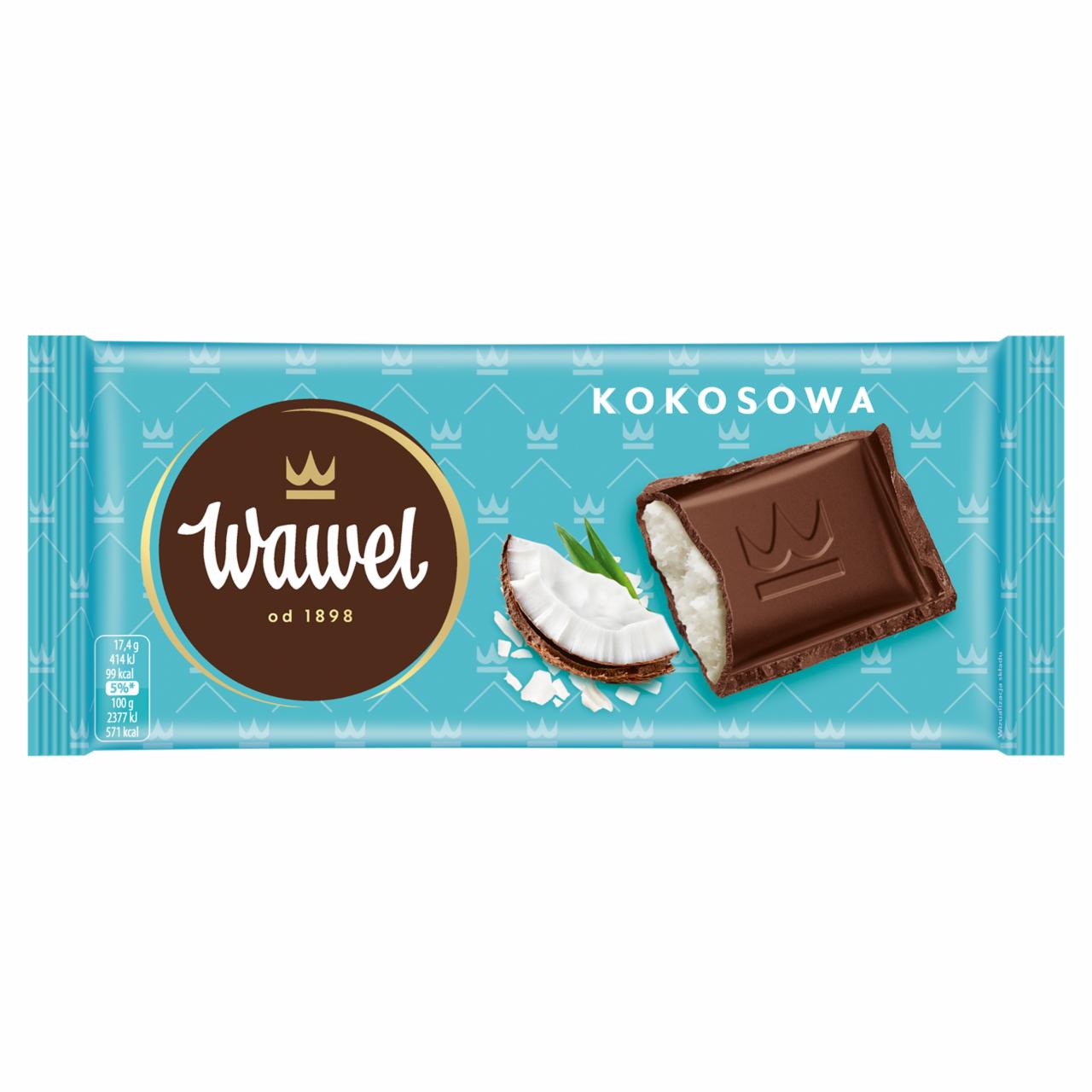 Zdjęcia - Wawel Czekolada nadziewana kokosowa 87 g