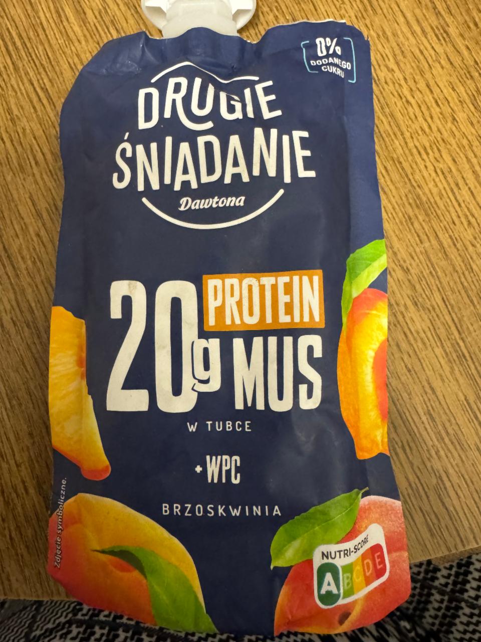 Zdjęcia - Drugie Śniadanie Mus w tubce brzoskwinia 180 g