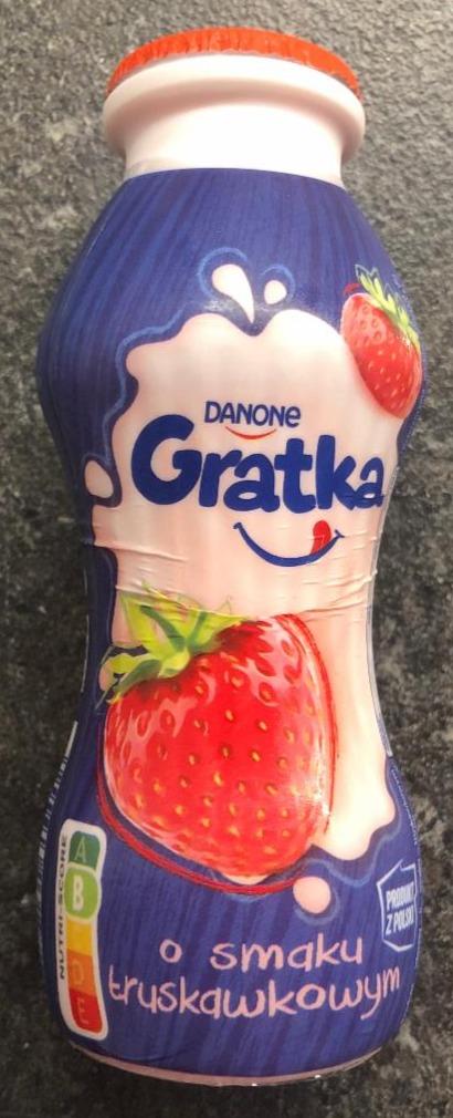 Zdjęcia - Danone Gratka Produkt mleczny o smaku truskawkowym 280 g