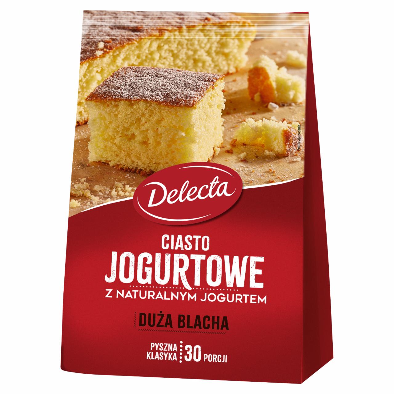 Zdjęcia - Delecta Duża Blacha Ciasto jogurtowe z naturalnym jogurtem mieszanka do wypieku ciasta 640 g