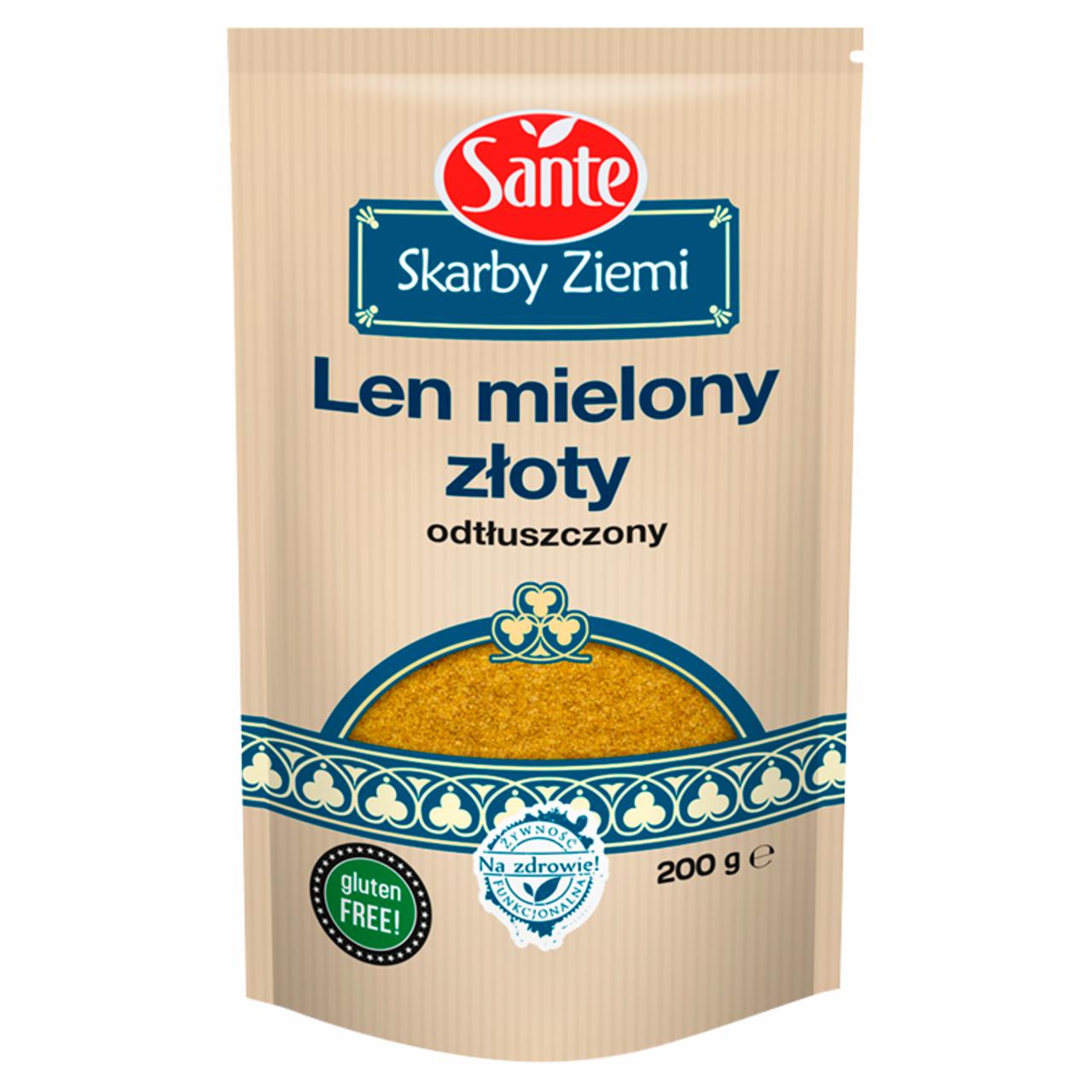 Zdjęcia - Skarby Ziemi Len mielony złoty odtłuszczony Sante