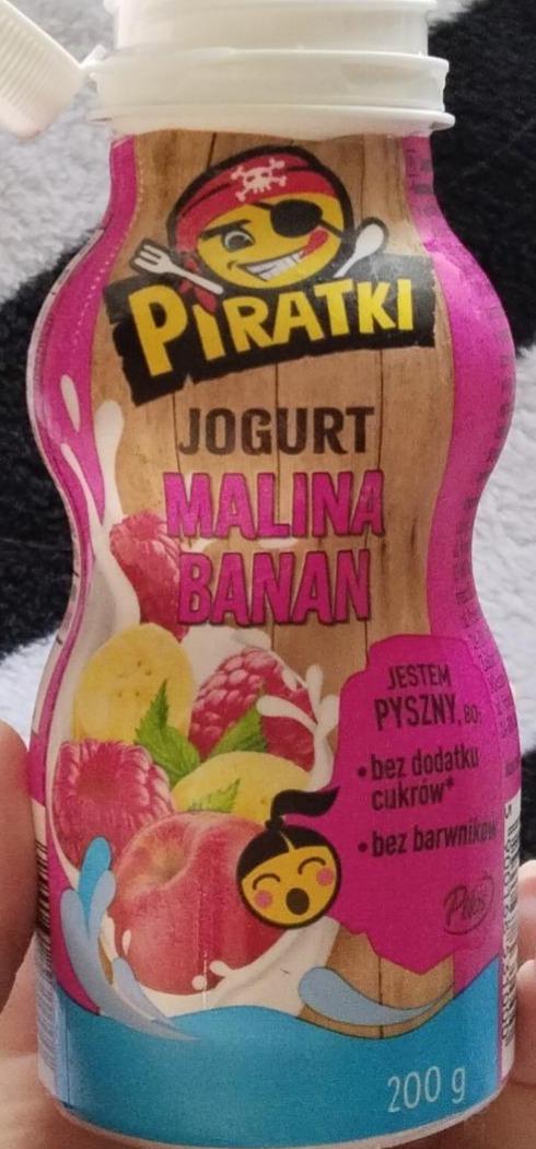 Zdjęcia - Jogurt malina banan Piratki