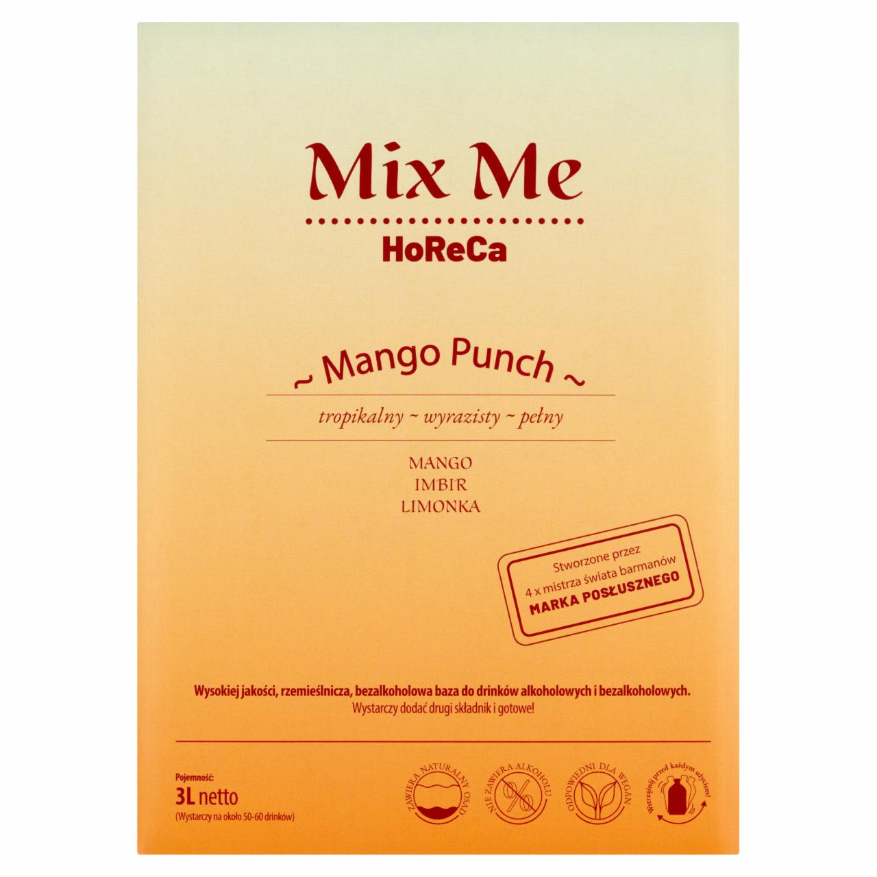 Zdjęcia - Mix Me HoReCa Mango Punch Bezalkoholowa baza do drinków alkoholowych i bezalkoholowych 3 l