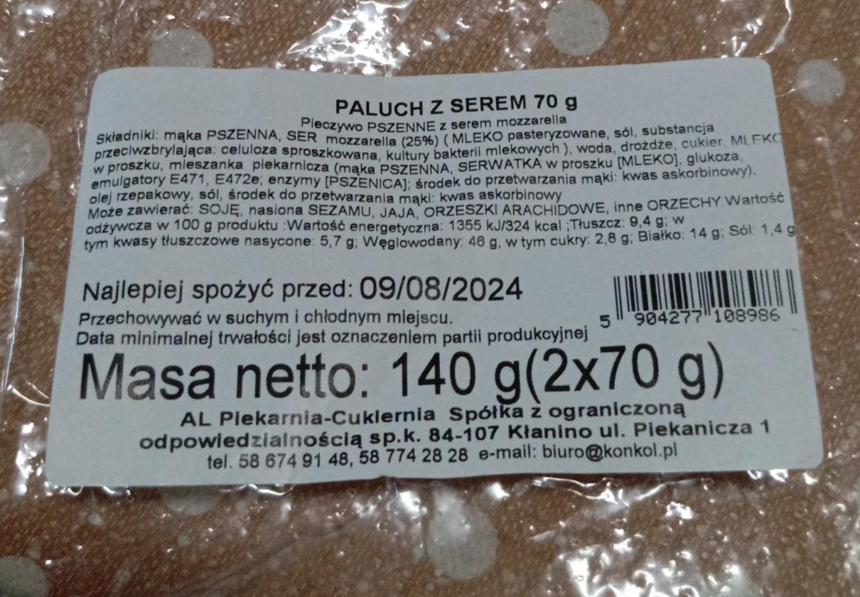 Zdjęcia - Paluch z serem AL Piekarnia Cukiernia