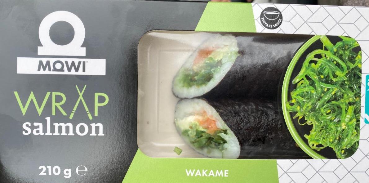 Zdjęcia - Mowi Wrap z surowym łososiem atlantyckim sałatką wakame i serkiem śmietankowym 210 g