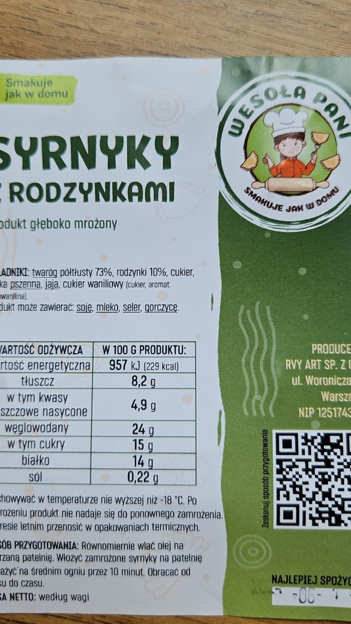 Zdjęcia - Syrnyky z rodzynkami Wesoła Pani