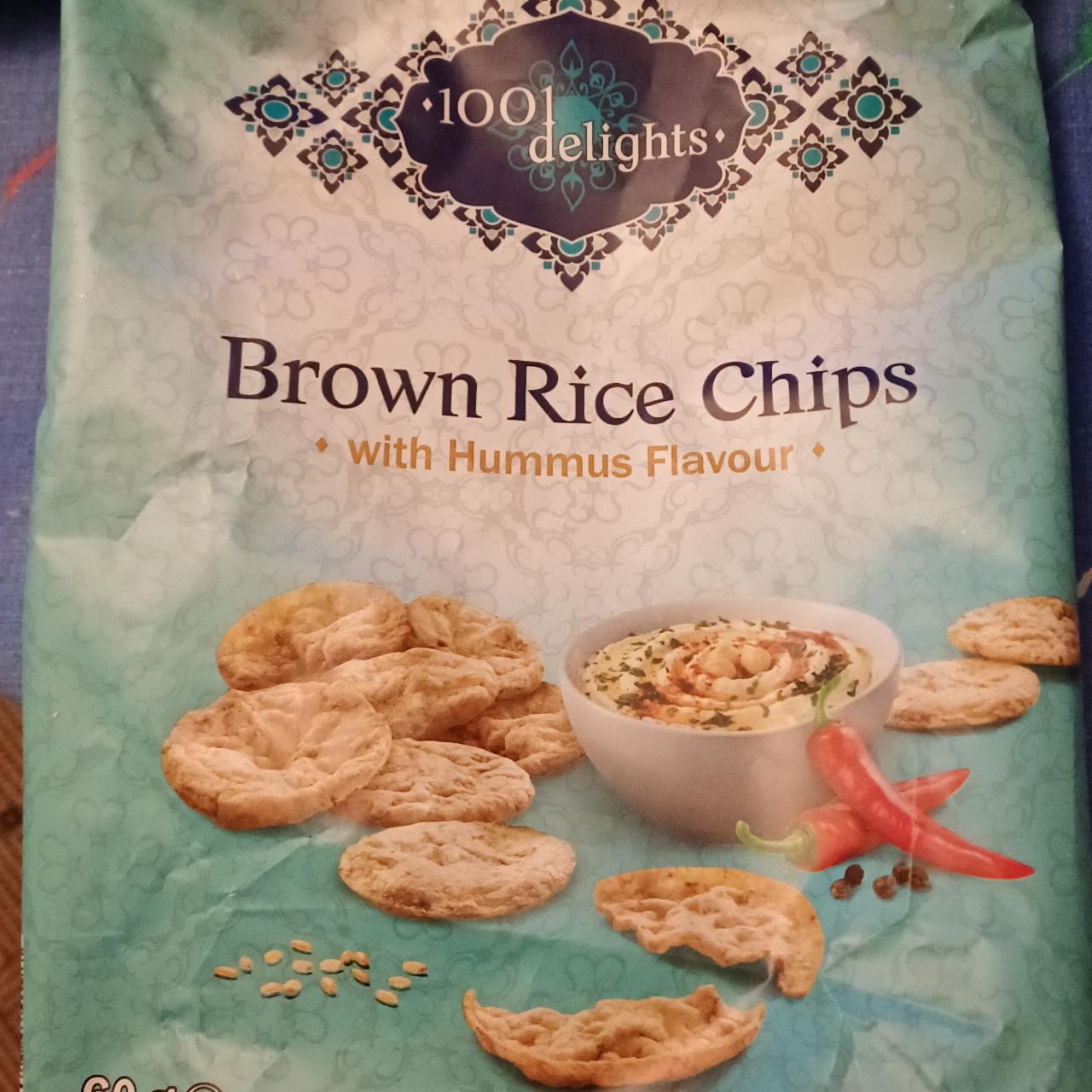 Zdjęcia - Brown rice chips with hummus flavour 1001 delights