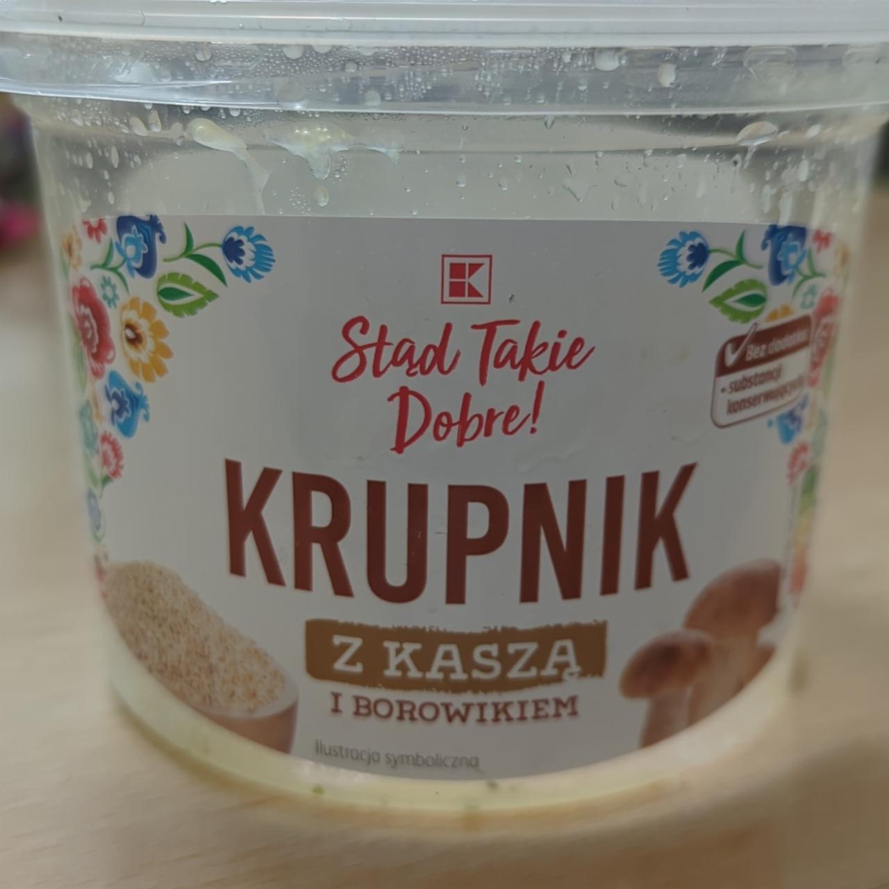 Zdjęcia - Krupnik z kaszą i borowikiem | K Stąd Takie Dobre