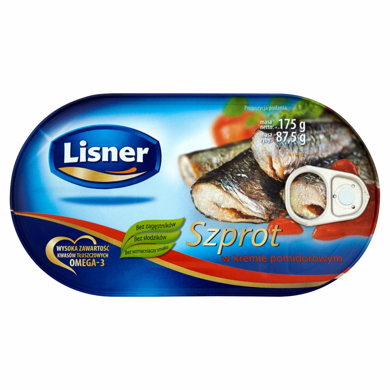 Zdjęcia - Lisner Szprot w kremie pomidorowym 175 g