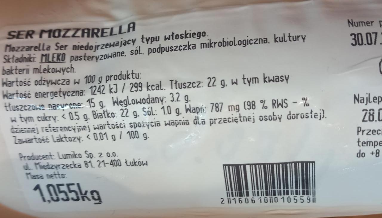 Zdjęcia - Ser mozzarella Lumiko