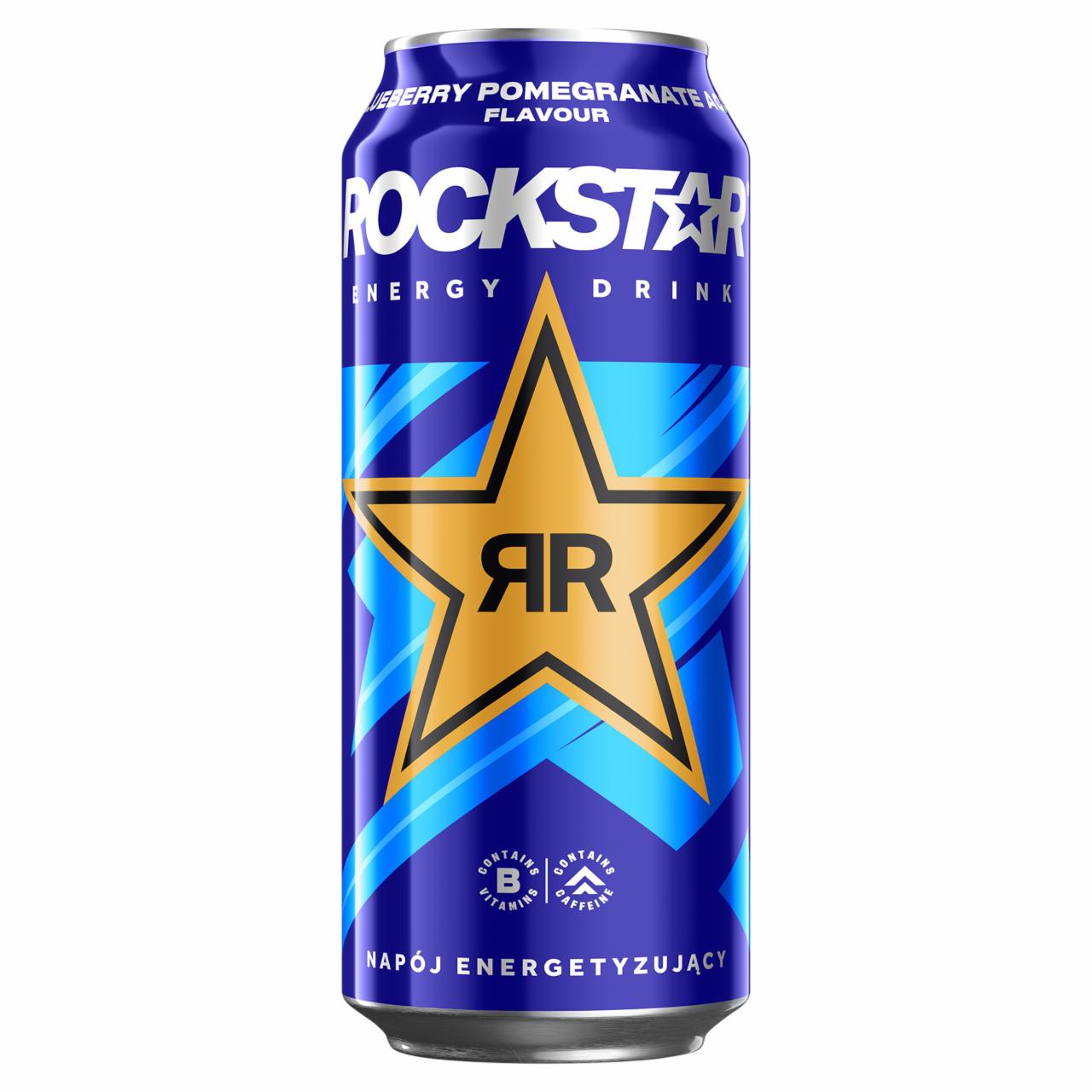 Zdjęcia - Rockstar Gazowany napój energetyzujący o smaku owoców jagodowych i granatu 500 ml