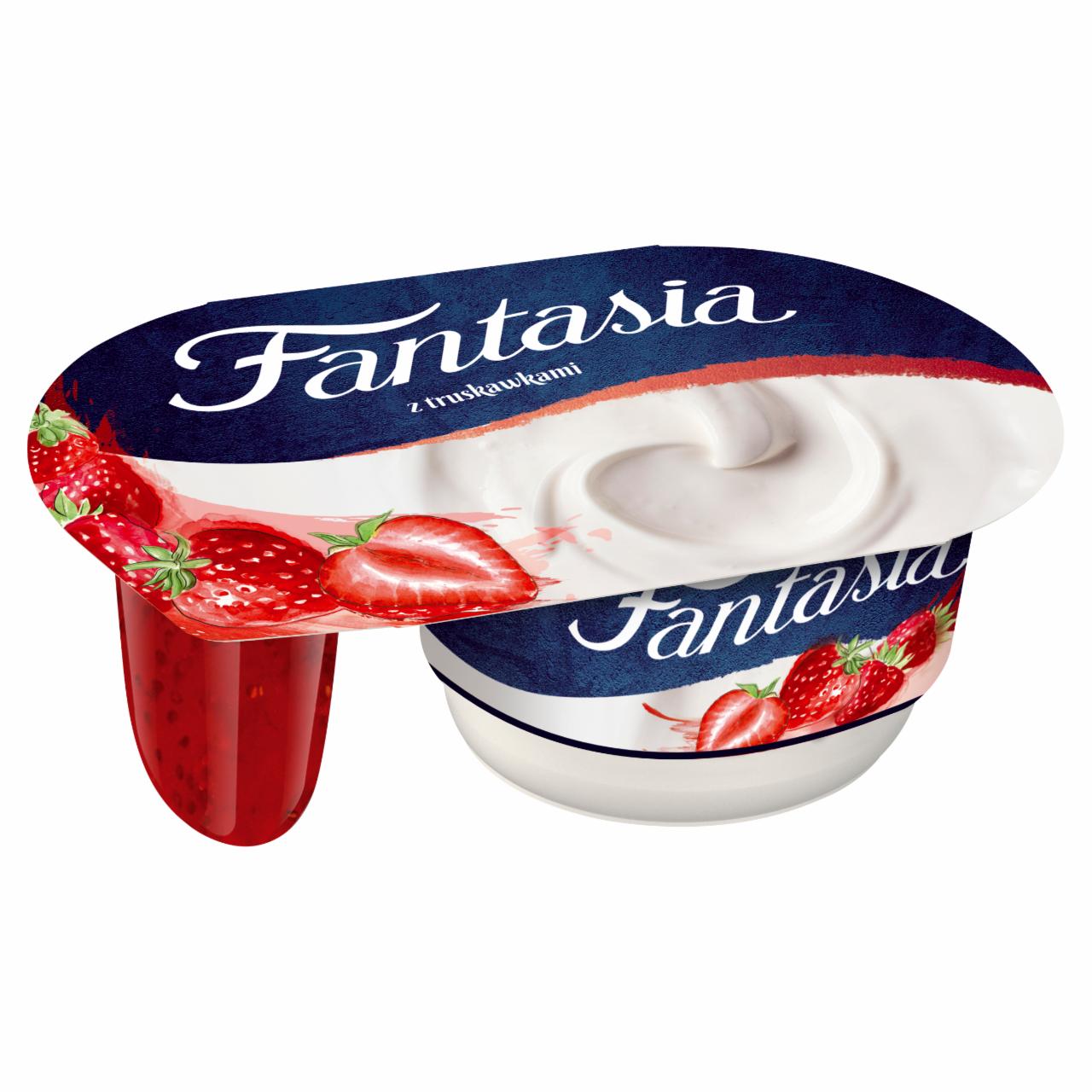 Zdjęcia - Fantasia Jogurt kremowy z truskawkami 118 g