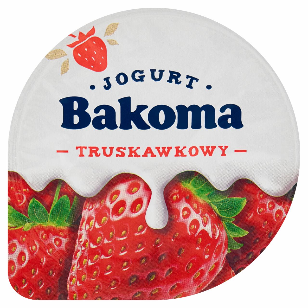 Zdjęcia - Bakoma Jogurt truskawkowy 200 g 