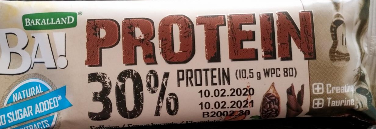 Zdjęcia - Bakalland Protein Baton kakaowy 35 g