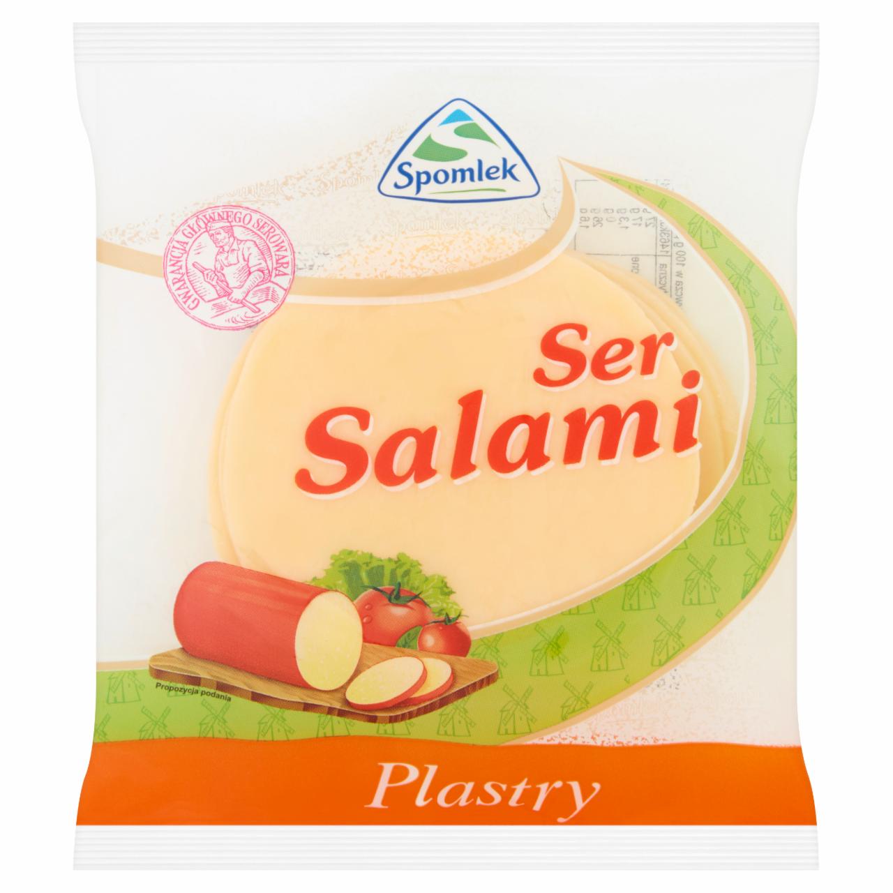 Zdjęcia - Spomlek Ser Salami plastry 120 g