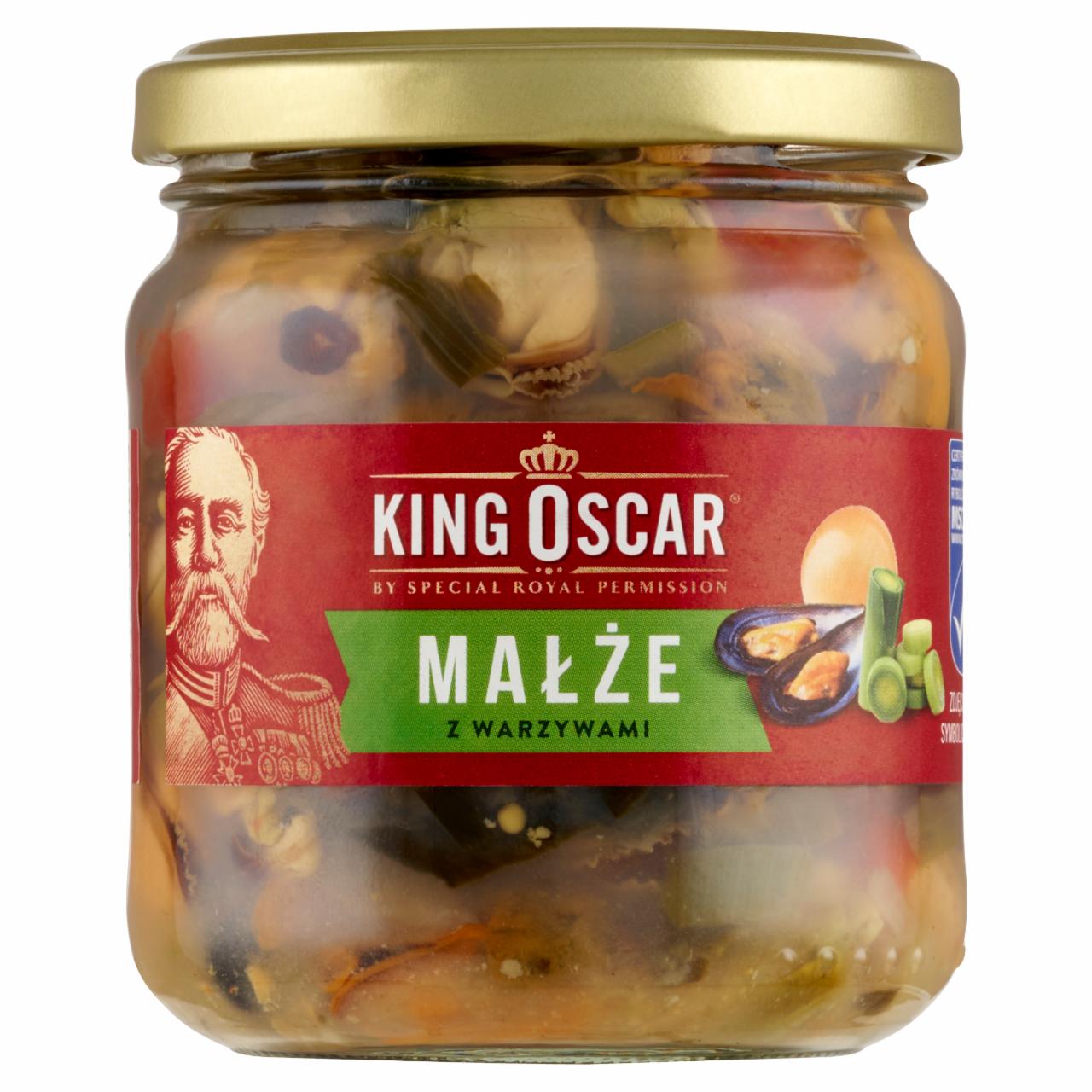 Zdjęcia - King Oscar Małże z warzywami 200 g