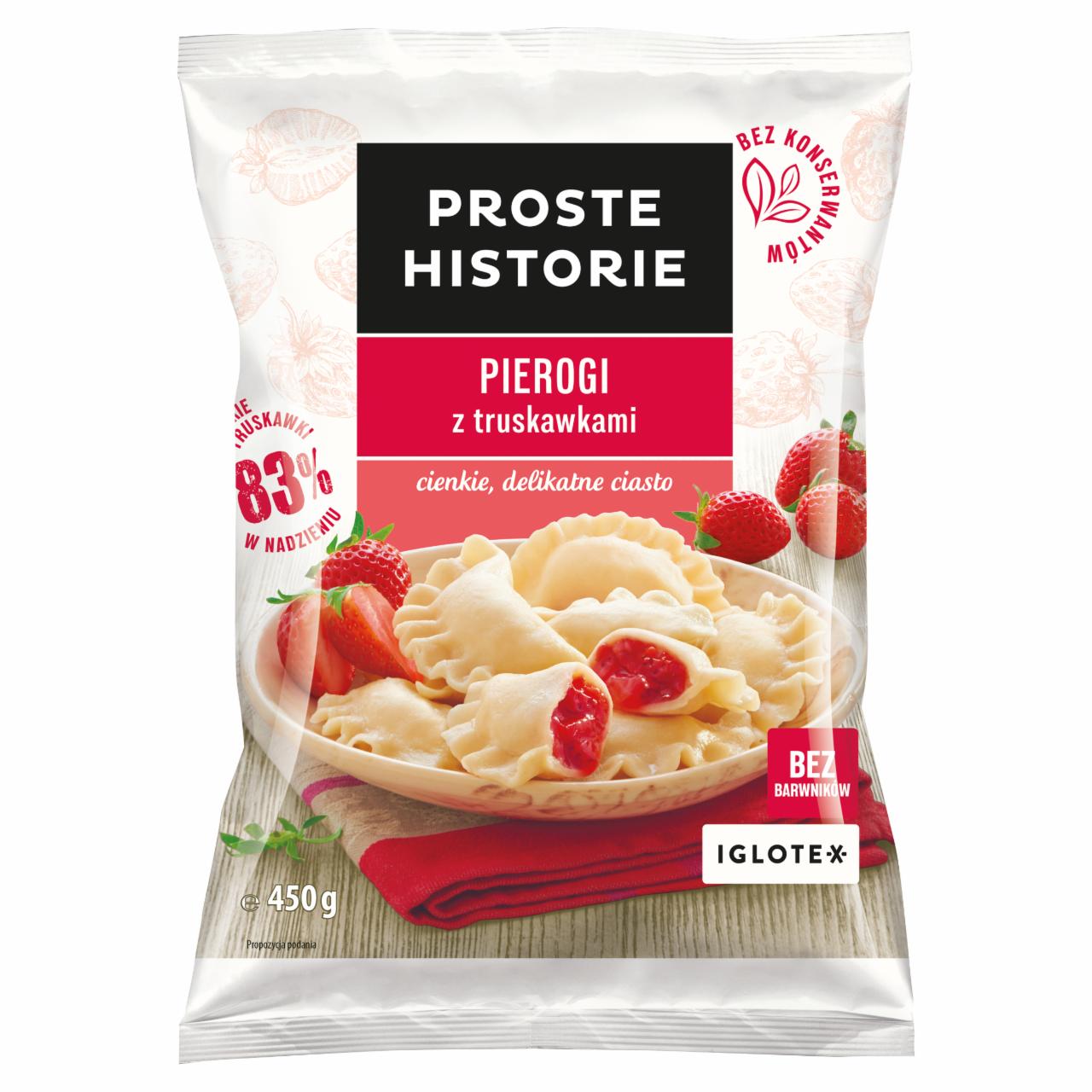 Zdjęcia - Proste Historie Pierogi z truskawkami 450 g