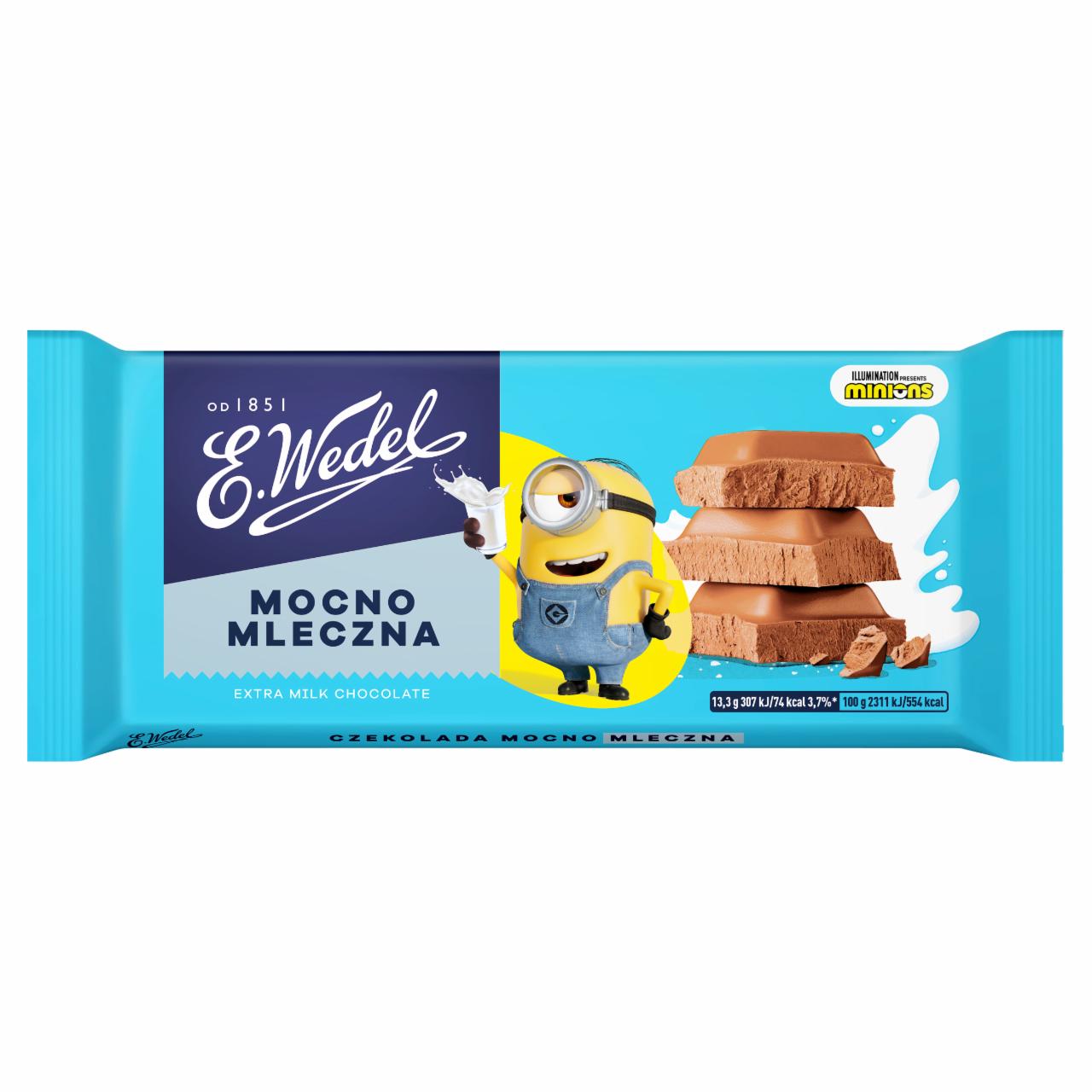 Zdjęcia - E. Wedel Czekolada mocno mleczna 80 g