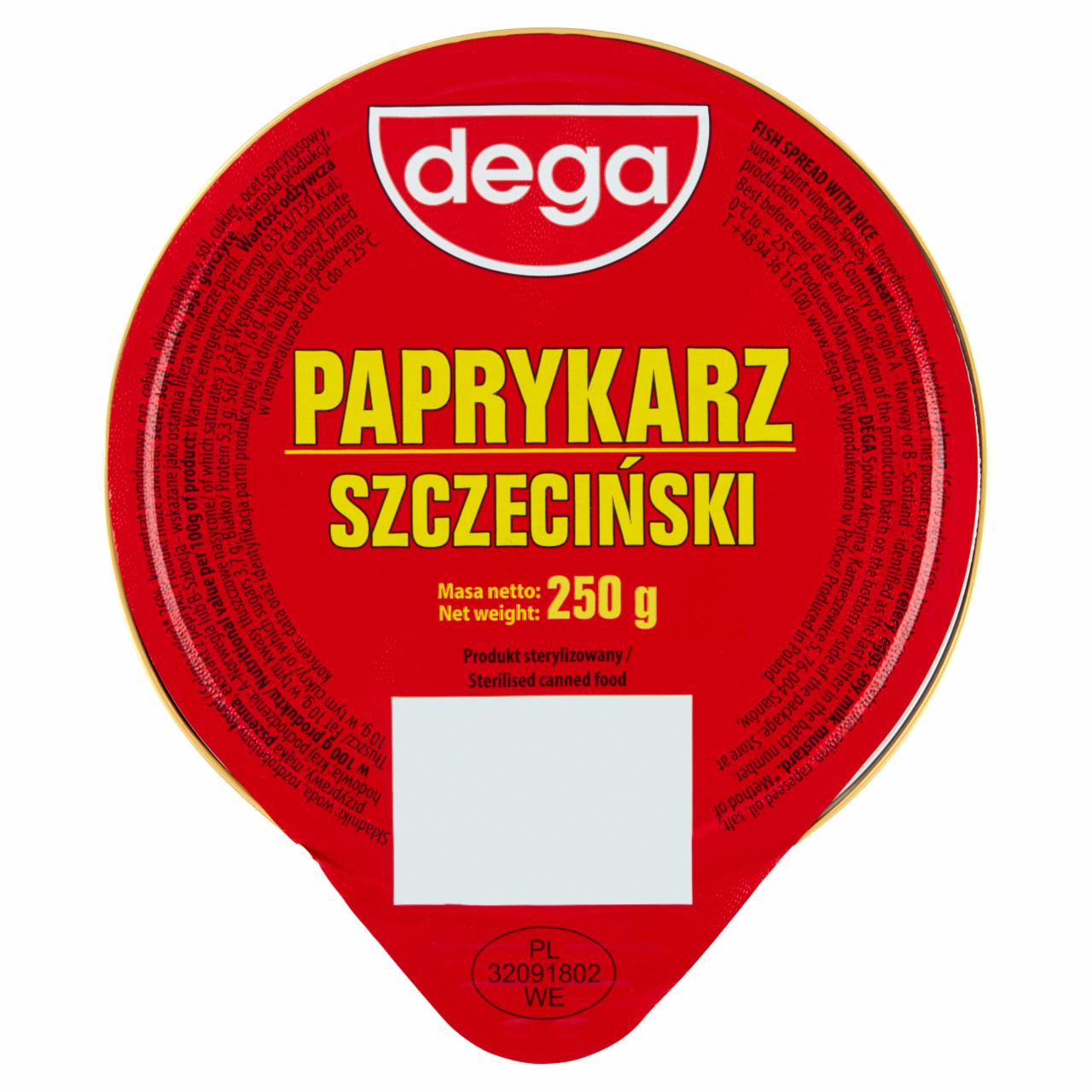 Zdjęcia - dega Paprykarz szczeciński 250 g