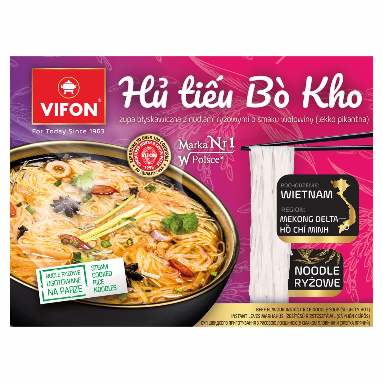 Zdjęcia - Vifon Hủ Tiếu Bò Kho Zupa błyskawiczna 65 g