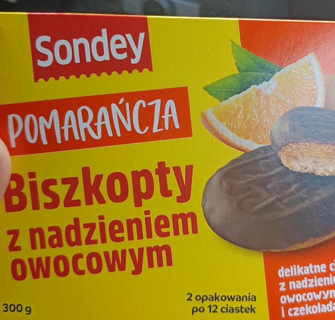 Zdjęcia - Pomarańcza Biszkopty z nadzieniem owocowym Sondey