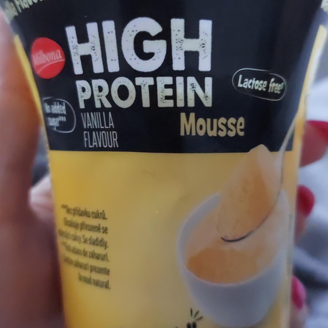 Zdjęcia - High protein mousse vanilla Milbona