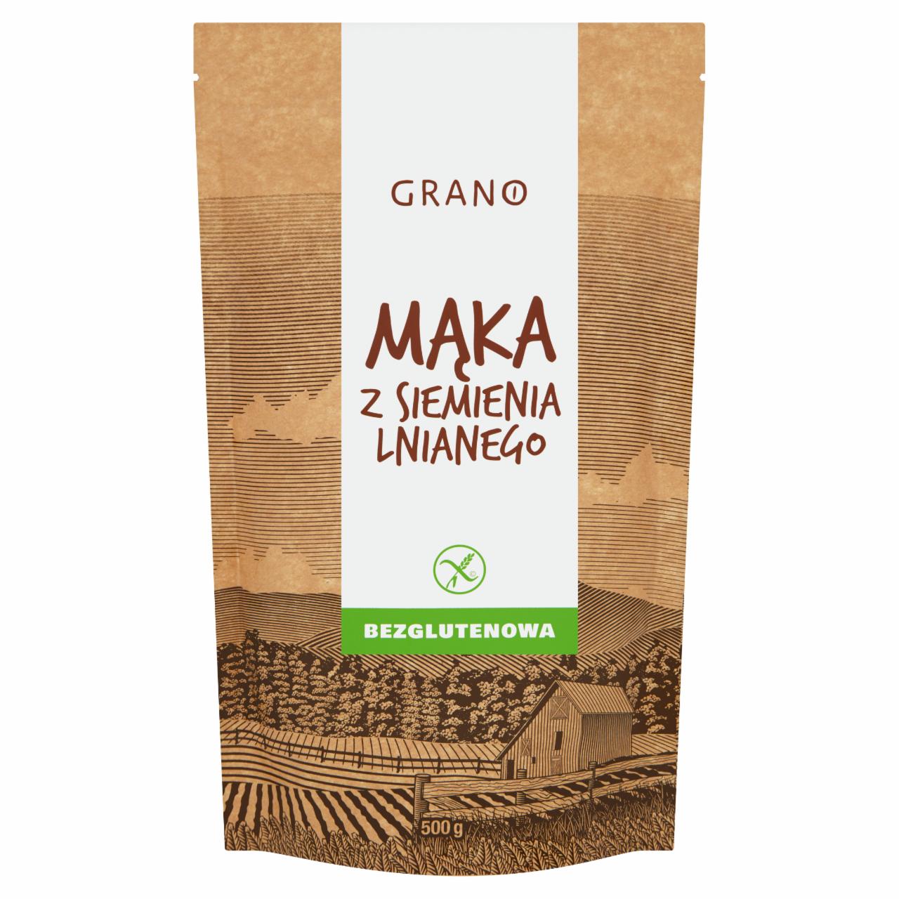 Zdjęcia - Grano Mąka z siemienia lnianego bezglutenowa 500 g