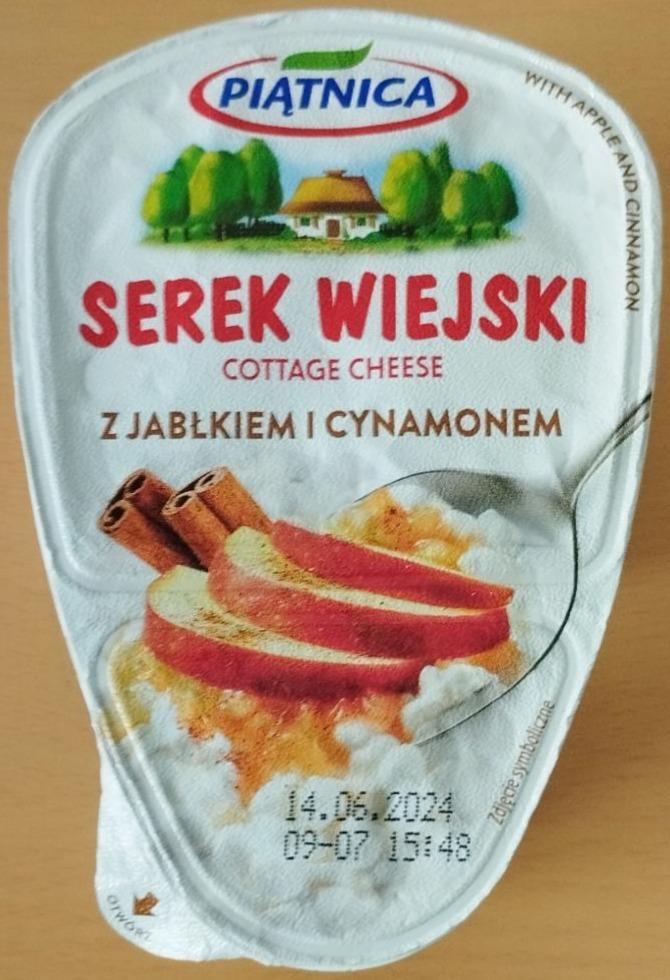 Zdjęcia - Serek wiejski z jabłkiem i cynamonem Piątnica