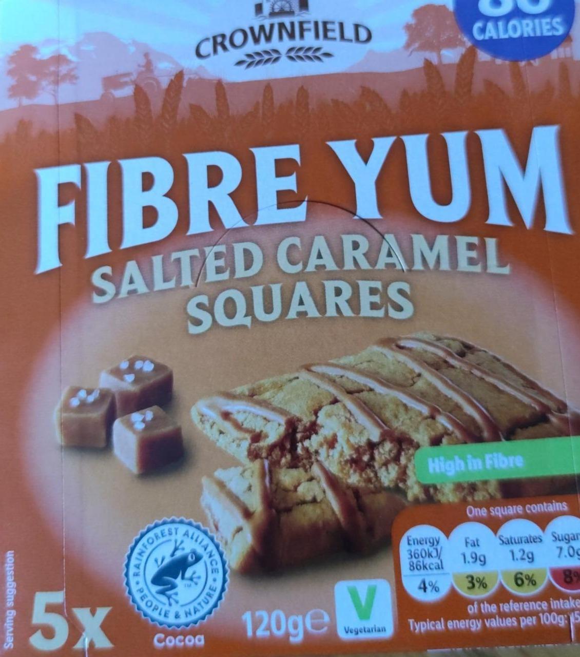 Zdjęcia - Fibre yum salted Caramel Squares Crownfield